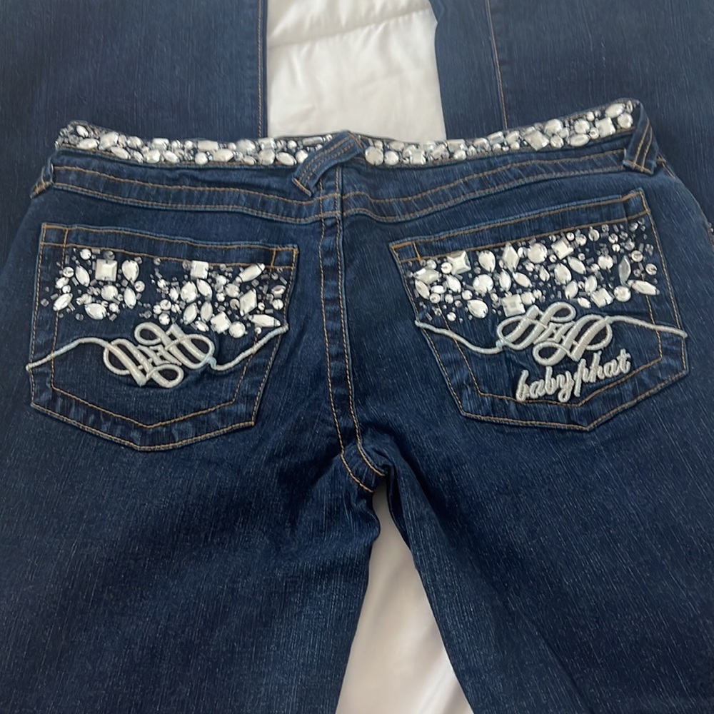 Baby phat Swarovski Crystal low rise jeans - Picture 3 of 3